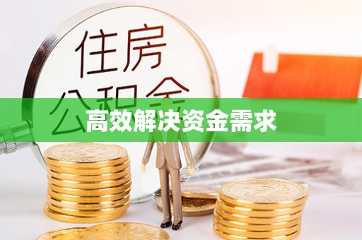 罗山高效解决资金需求
